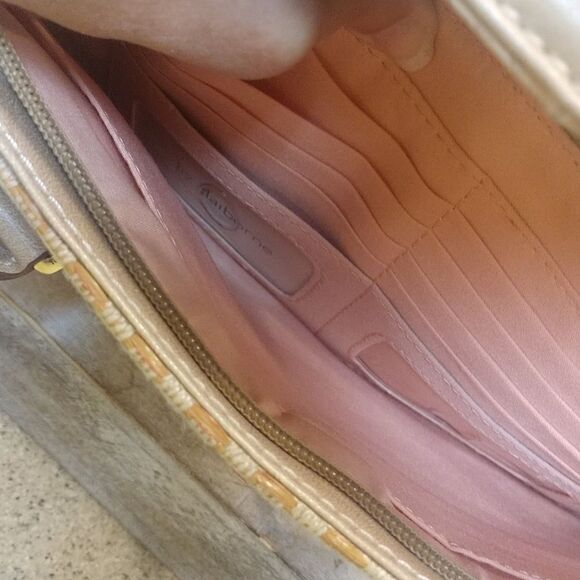 New LIZ Beige Weaved Purse - Picture 6 of 9